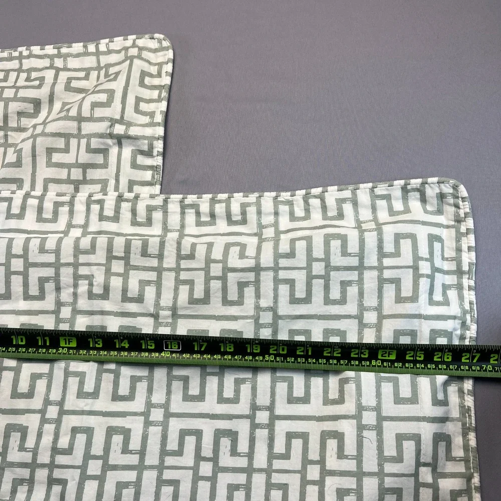 Nina Home By Nina Campbell Geometric Print Cushion Cover 100% Cotton Set of 2